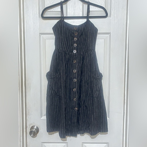 Forever 21 contemporary black and‎ white striped dress; size XS
